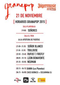Horarios Granapop